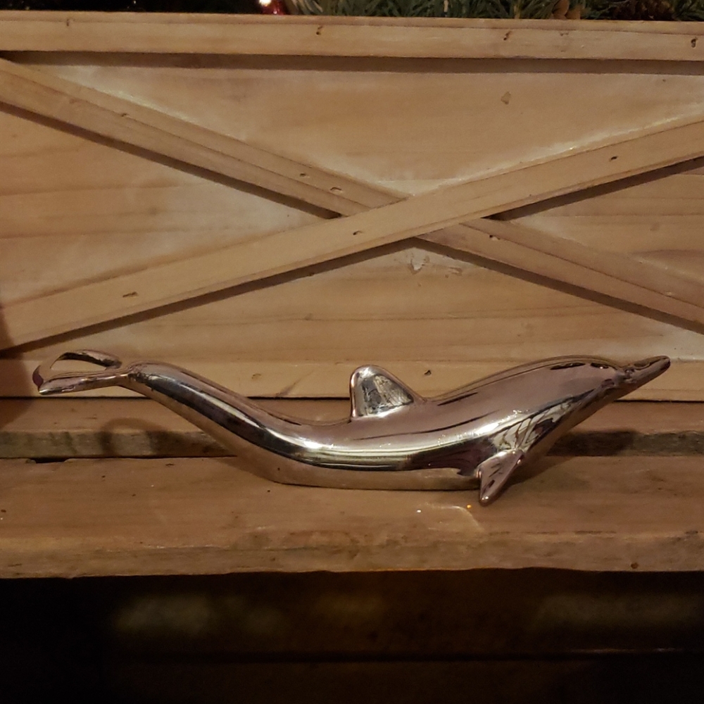 Silverplated Dolphin Bottle Opener